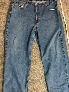 Levi's 550 Relaxed Fit Men's Jeans 42x32 Medium Wash Blue Denim